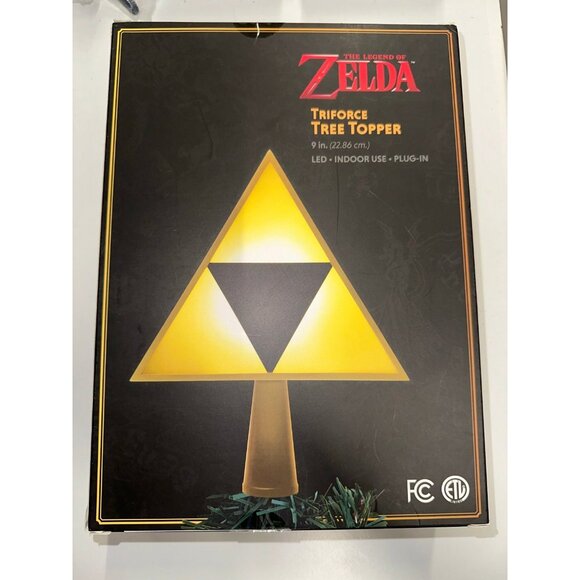 Nintendo Zelda Triforce Light Up Christmas Tree Topper 2020 Collectible 7" LED - Picture 2 of 4